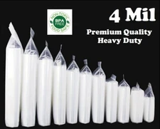 Clear Reclosable Zip Seal Bag Plastic 4 Mil Lock Bags Jewelry Zipper Baggie 4Mil