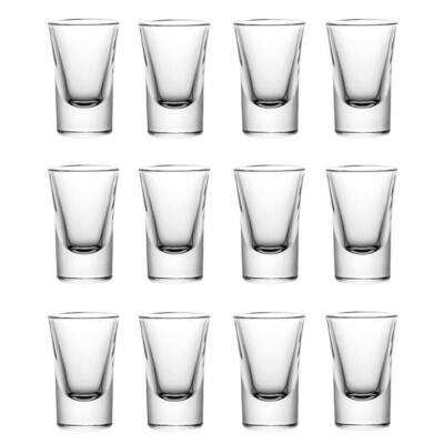 12er Set Schnapsgläser 2cl 20ml 35ml Shotgläser Pinnchen Shots Tequila Glas