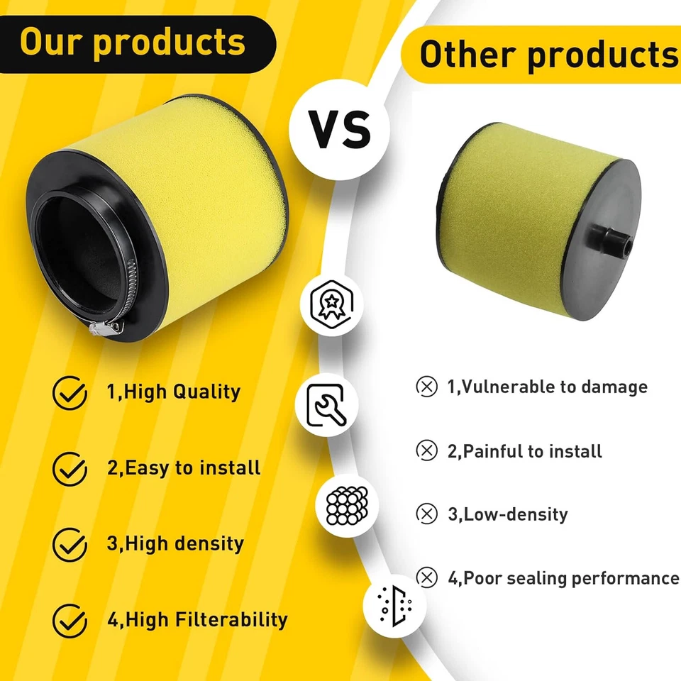 Air Filter For 1998-2004 Honda Foreman 450 4x4 S & ES TRX450S TRX450ES TRX500 - Image 2 of 4