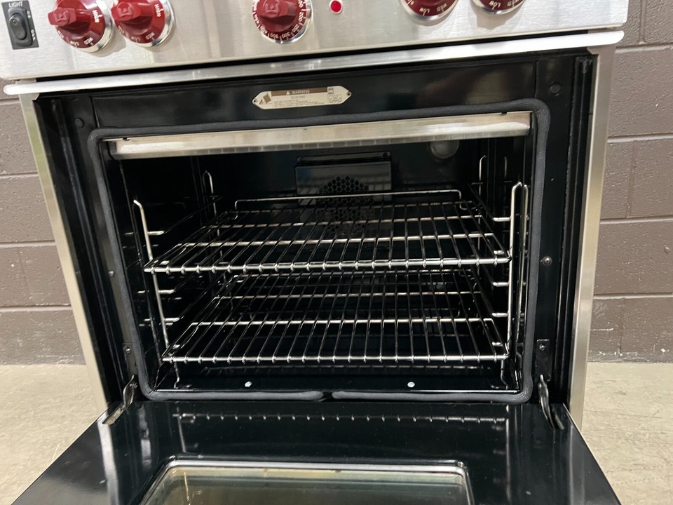 Wolf R304 30" Professional All Gas Range Oven 4 Burner Stainless eBay