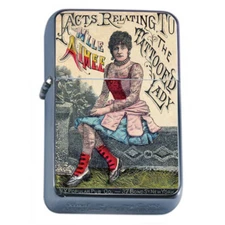 Vintage Freak Show Poster D13 Flip Top Oil Lighter Wind Resistant 
