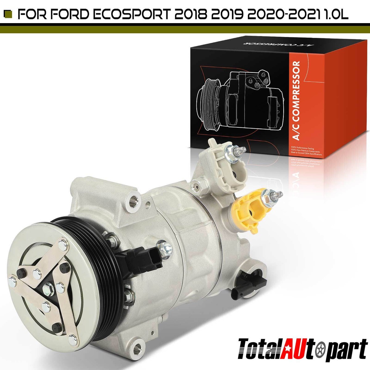 A/C Compressor w/ Clutch for Ford EcoSport 2018 2019 2020 2021 1.0