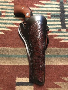 Fit Remington 1858 Black Powder Revolver 5 5 Western Leather Holster Floral Ebay