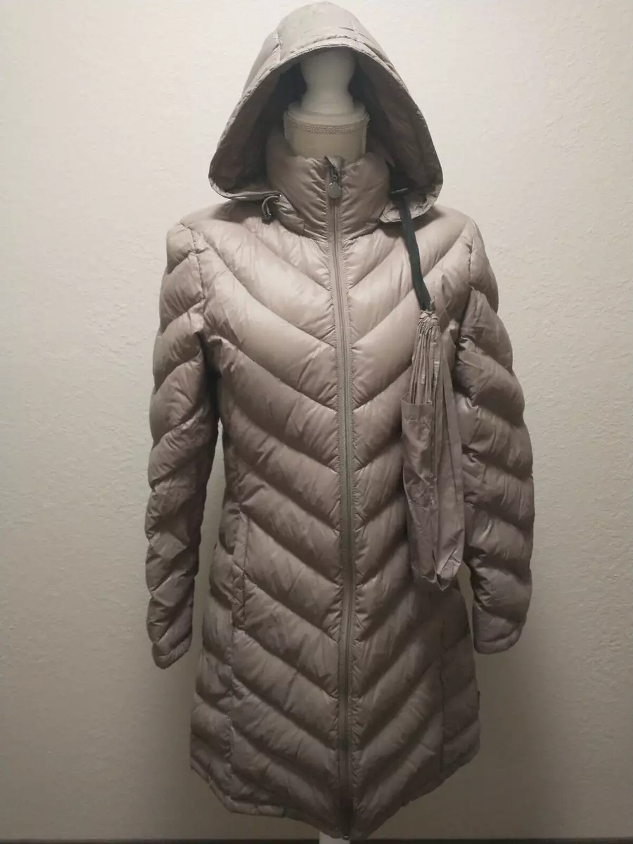 Calvin klein hooded quilted packable down puffer coat cheap