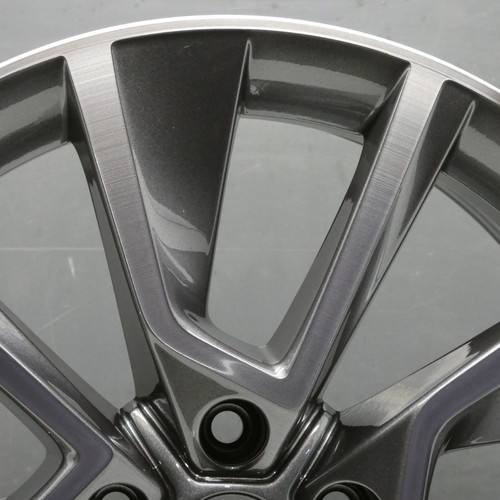 SKODA KAROQ GREY DIAMOND CUT ALLOY WHEEL RIM OEM 57A601025D HA7 GENUINE X1 - Picture 6 of 14