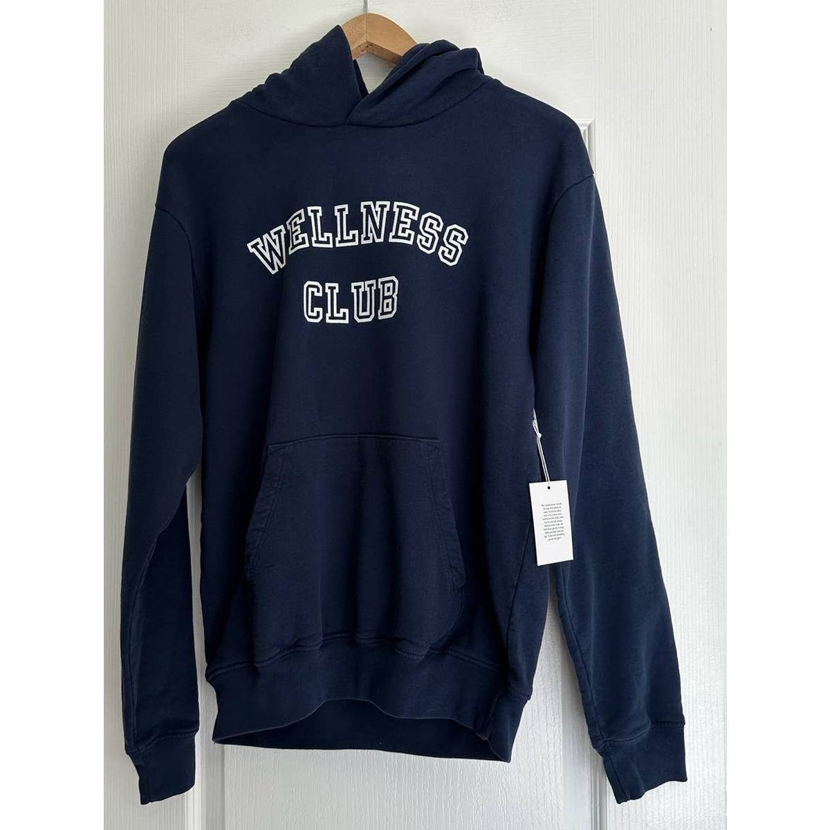 Sporty&Rich|HOODIES/SWEATS (WELLNESS CLUB HOODIE - NAV NWT SPORTY & RICH Wellness Club Hoodie S | eBay