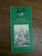 Guide Vert Michelin ALPES SAVOIE DAUPHINE Edition 1959