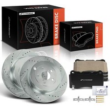 A-Premium Drilled Brake Rotors Front for Toyota 86 19-20 Subaru BRZ 2017 2018