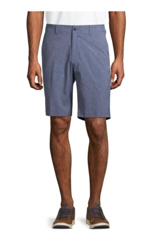 Ben Hogan Herren Gr. 30 Shorts blau meliert vorne flach Stretch NEU