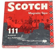 VINTAGE SCOTCH 111 RECORDING REEL TO REEL TAPE 600'x1/4"x 5"