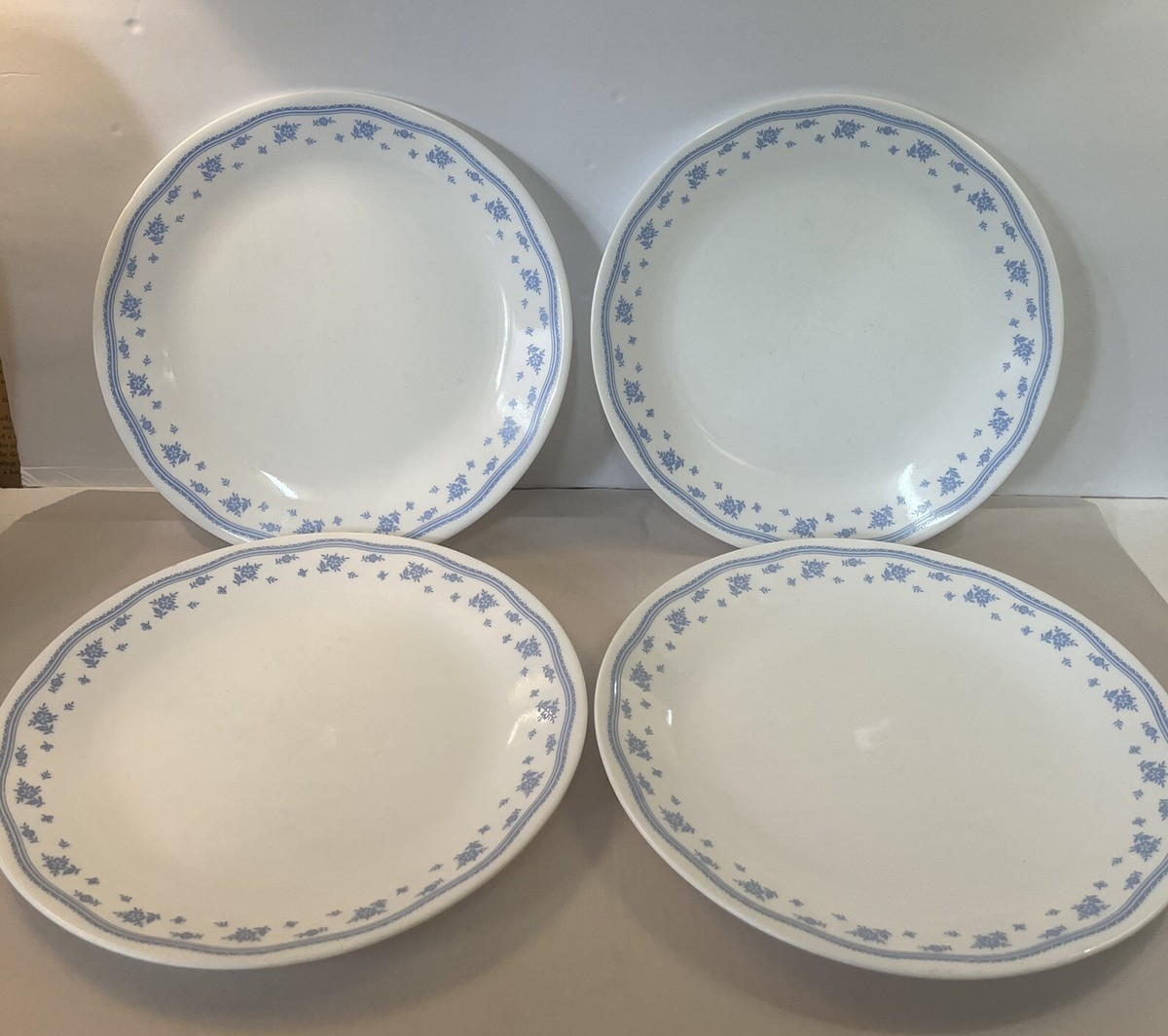 Set of Corelle MORNING BLUE Dinner Plates 10-1/4