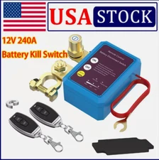 Car Battery Switch Disconnect Power Kill Master Isolator Cut Off Remote Control