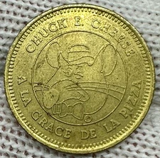CANADIAN CHUCK E CHEESE TOKEN BRASS Pizza Time Theatre vintage CEC gaming CANADA