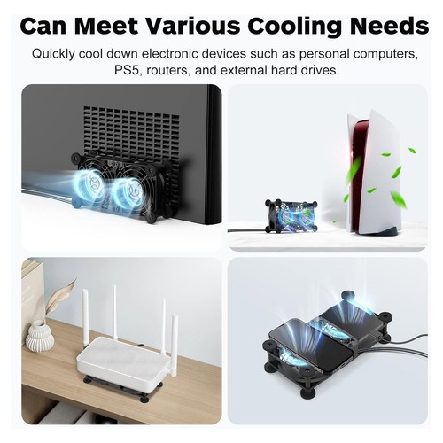 Cooling Fan PC Router Case Fan | USB Computer Cabinet Cooler Blower Fan - Picture 10 of 14