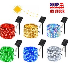 Solar String Lights Outdoor Waterproof Fairy Garden Party Decor LED Copper Wire