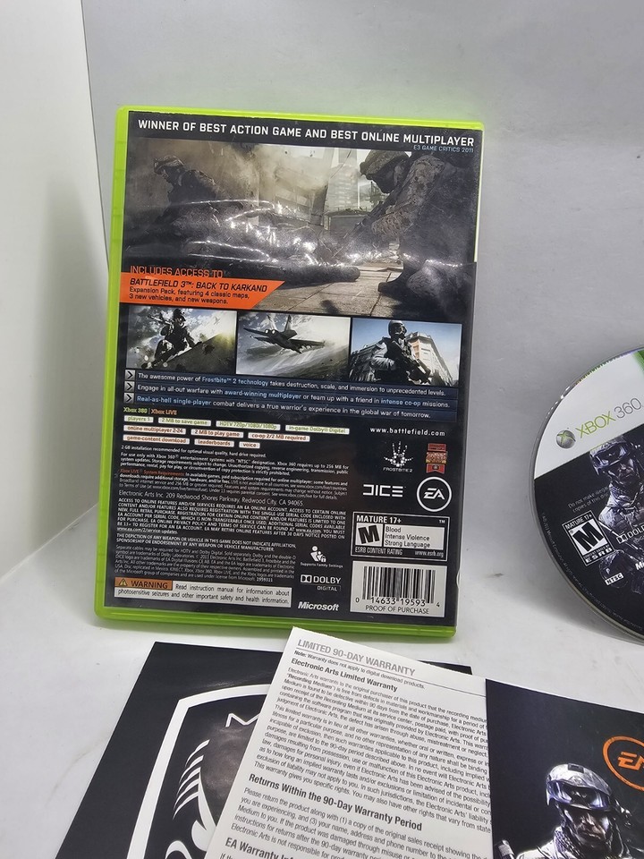Battlefield 3 Limited Edition - Xbox 360 - 2 CD - PAL - Version Française