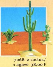 Playmobil 7068 - 3 Cacti - mint in bag set - original 1986 store stock 