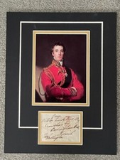 DUKE OF WELLINGTON (ARTHUR WELLESLEY) SIGNED FREE FRANK ENVELOPE