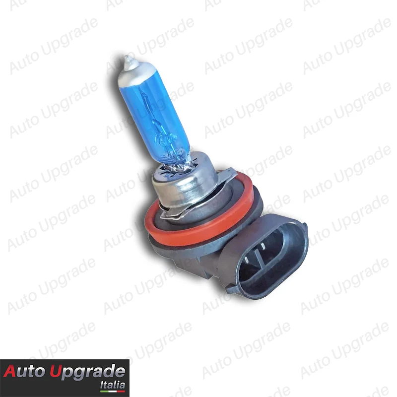 COPPIA LAMPADE LAMPADINE BLUE H11 EFFETTO XENON LED LUCE BIANCA ULTRALUMINOSI - Immagine 4 di 4