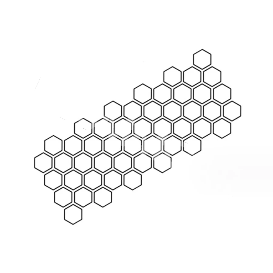 Car Sticker Trim Side Door Body DIY Honeycomb Graphic Decals Vinyl Waterproof - Изображение 4 из 4