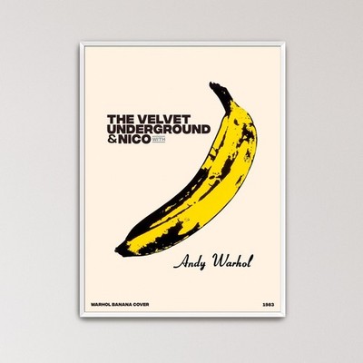 Velvet Underground & Nico Banana Poster Andy Warhol Pop Art Print Decor