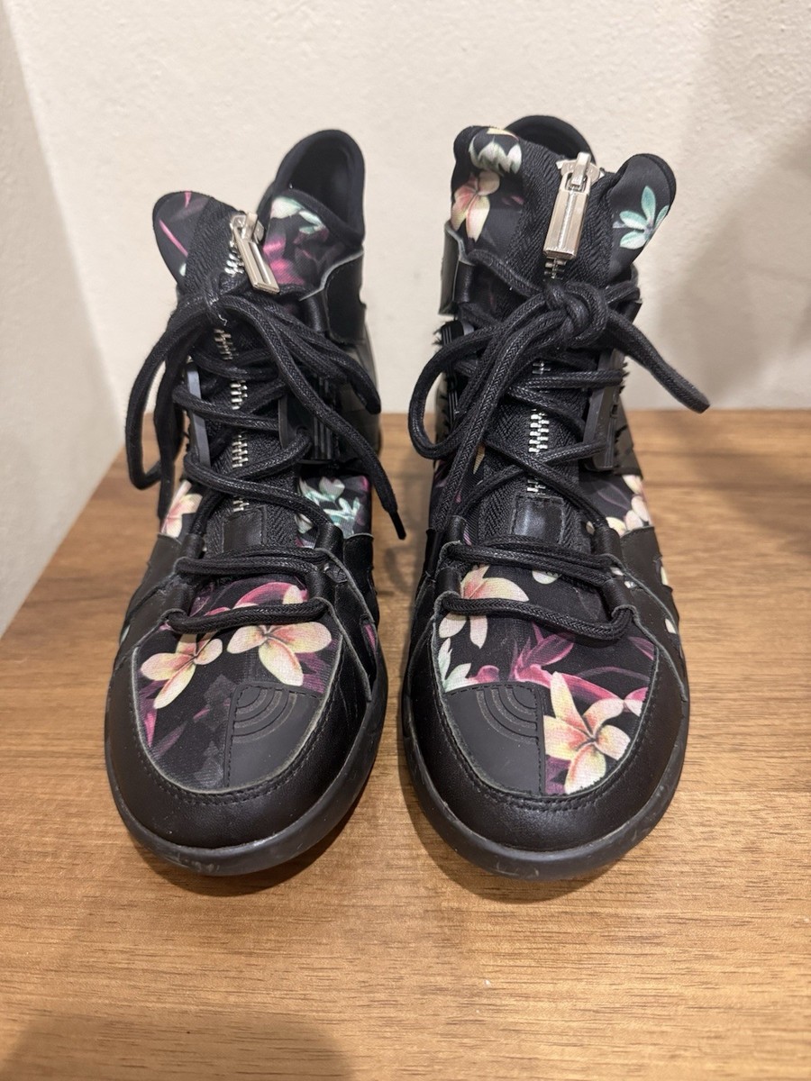 Y-3 Adidas Yohji Yamamoto Zip Limited Edition Floral High Top Sneakers EU  37