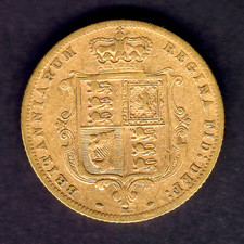 Australia.  1873 Melbourne - Half Sovereign.  Trace Lustre - Fine..