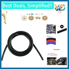 High Temp Silicone Vacuum Tubing Hose 5ft 1/8 Inch Black 130 PSI