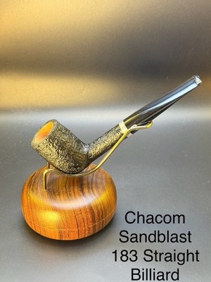 Vintage NOS Unsmoked Chacom Sandblast 183 Straight Billiard