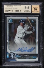 2018 Bowman Draft Chrome Pick Nick Schnell #CDA-NS BGS 9.5 GEM MINT Auto 10h2