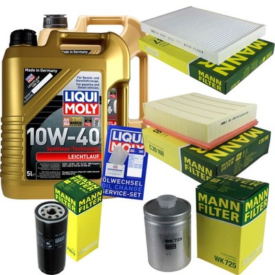 INSPEKTIONSKIT FILTER LIQUI MOLY ÖL 10L 10W-40 für Audi A6 Avant 4B C5 S6
