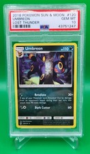UMBREON #120/214 (PSA 10): 2018 Pokemon Sun & Moon LOST THUNDER: Rare Non Holo