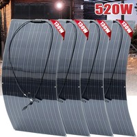 520W Solarpanel Flexibel Monokristallin Solarmodul FüR Wohnmobil Camping Boot