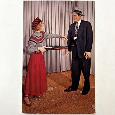 Bonnie Parker & Clyde Barrow Southwestern Historical Wax Museum Postcard Dallas
