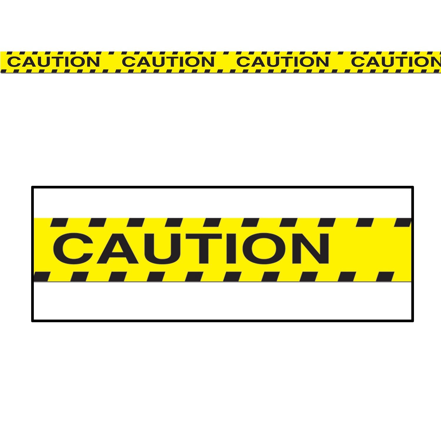Beistle Black and Yellow Caution Tape for Construction Party Decorations