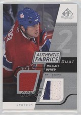 2008-09 SP Game Used Edition Authentic Fabrics Dual Michael Ryder #AF-RY 0o1