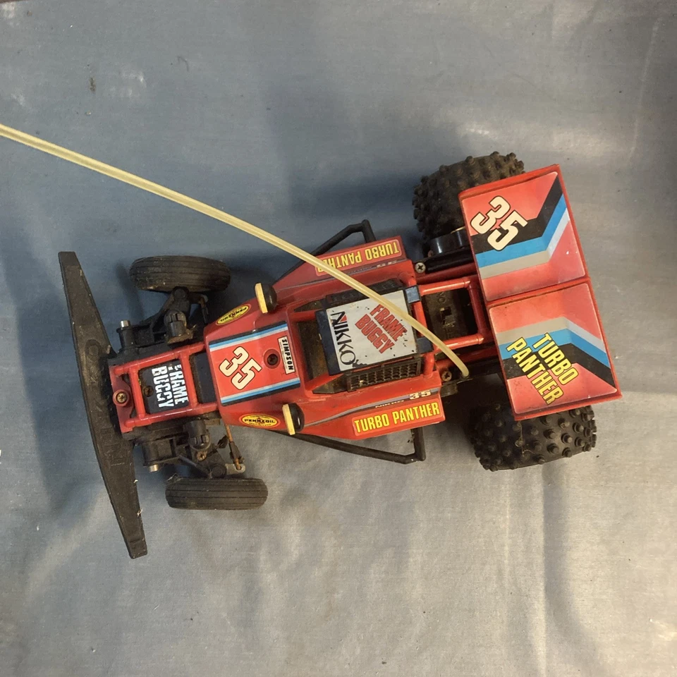 Buggy de radiocontrol Nikko Turbo Panther de colección sin controlador sin probar Foto 2 de 4