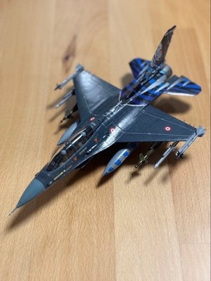 Built & Painted Revell 1/72 F-16D Fighting Falcon Turkish Air Force Tiger meet