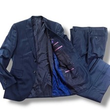 Paul Smith Ermenegildo Zegna Striped Suit Setup Black