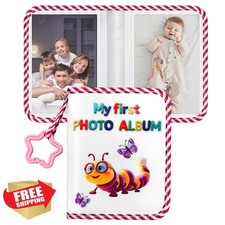 Baby Photo Album - Baby's My First Family Album, Waterproof Soft Cloth Memory...