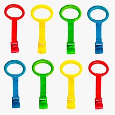 8 PCS Baby Pull Up Rings, Toddler Walking Exercise Stand Up for Playpen  Cri...