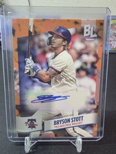 2024 Topps Big League Electric Orange Foil Autographs Bryson Stott