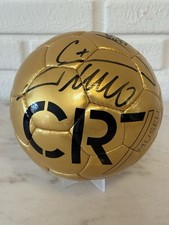 Cr7 Cristiano Ronaldo Golden Ball Autographed Museum Ballon D  OR NEW Authentic