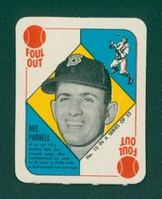 1951 Topps Red Baseball Card - #10 Mel Parnell, NM