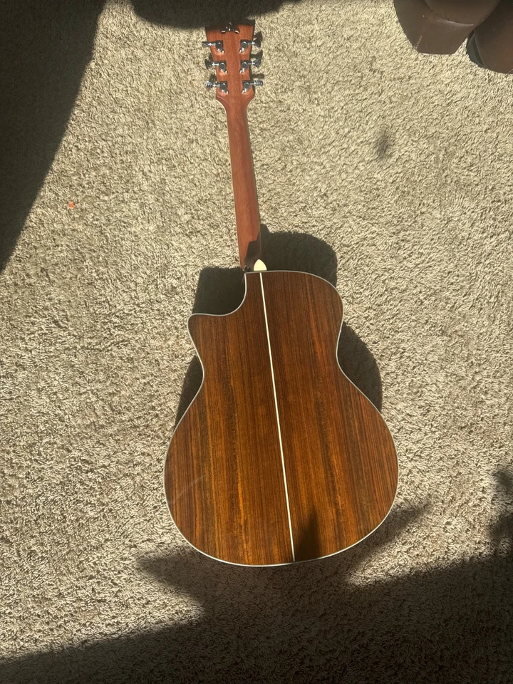 Guitarra acústica D'angelico Orange Sunburst Foto 3 de 4