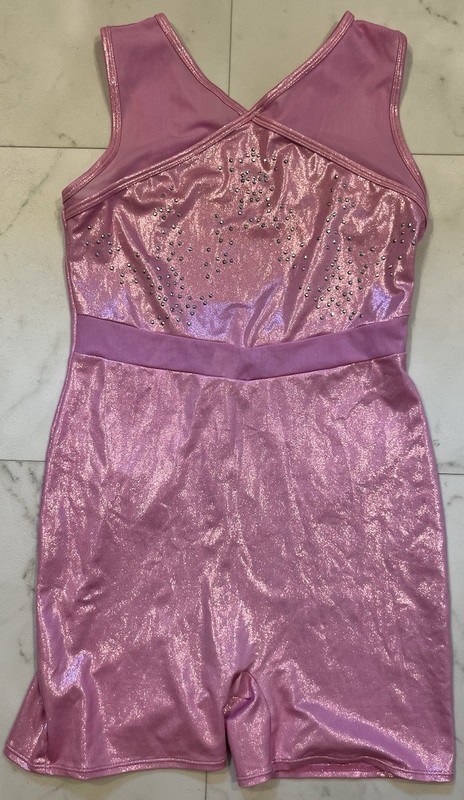 Cat & Jack Girls Leotard Gymnastics Dance Shimmering Pink Sleeveless