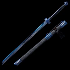 Full Tang Straight Ninja Battle Ready Sword 1095 Carbon Steel Ninjato Katana