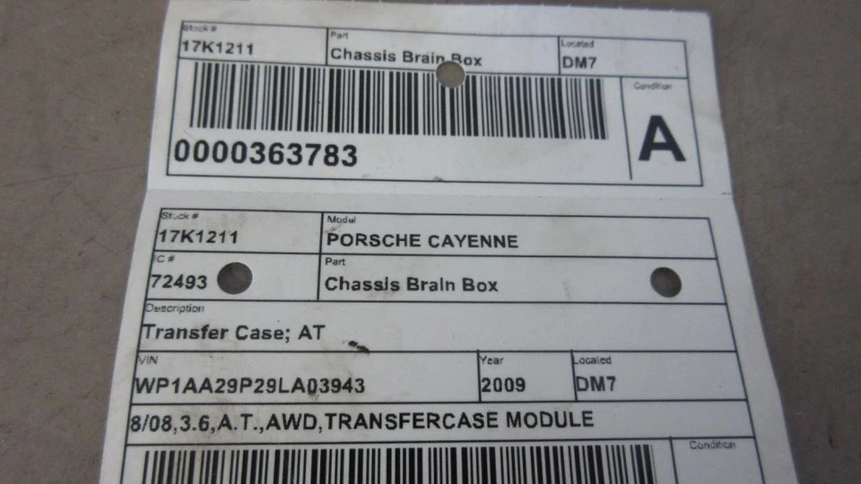 Chasis ECM caja de transferencia compatible con 08-10 PORSCHE CAYENNE 936108 Foto 3 de 4