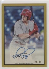 2019 Bowman Heritage Chrome Prospect Gold Refractor 28/50 Conner Capel Auto 0t2