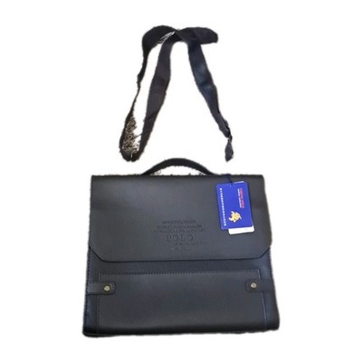 Videng Polo Man/Messenger Bag Faux Leather With Adjustable Shoulder Strap Brown